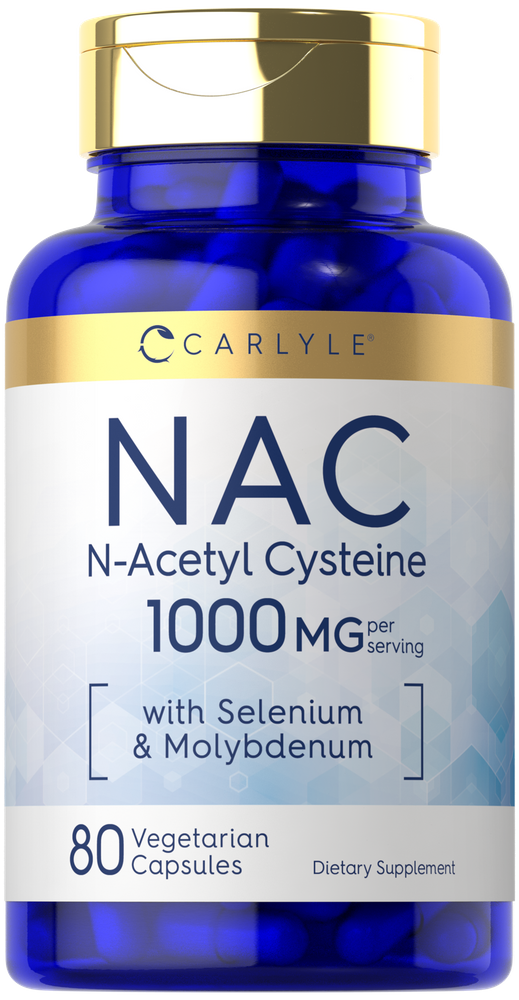 N-Acetilcisteína 1000mg por porção | 80 Cápsulas