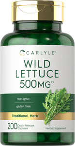 Wild Lettuce Extract 500mg | 200 Capsules