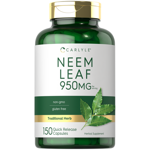 View 1 Folha de Neem 950mg por porção | 150 Cápsulas