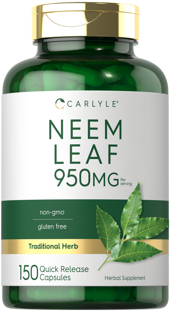 Foglie di Neem 950mg per porzione | 150 Capsule