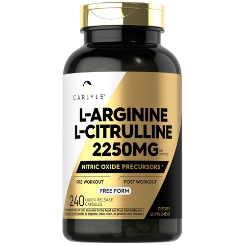 L-Arginine L-Citrulline Complex 2250mg per serving | 240 Capsules L-Arginine L-Citrulline Complex 2250mg per serving | 240 Capsules