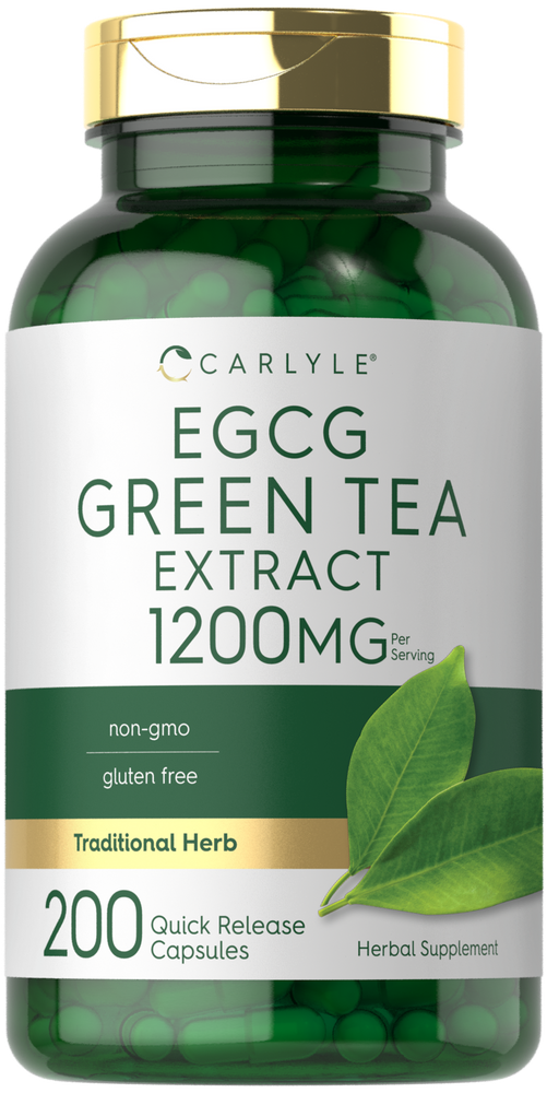 Extracto de Té Verde EGCG 1200mg por porción | 200 Cápsulas