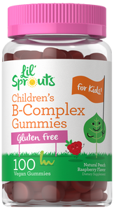 Kids B Complex Gummies | Peach Raspberry Flavor | 100 Count