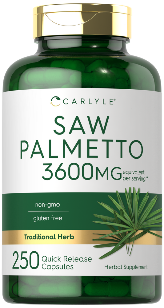 Saw Palmetto Extract 3600mg per serving | 250 Capsules