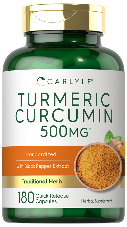 Kurkuma Curcumin mit Bioperine 500mg | 180 Kapseln