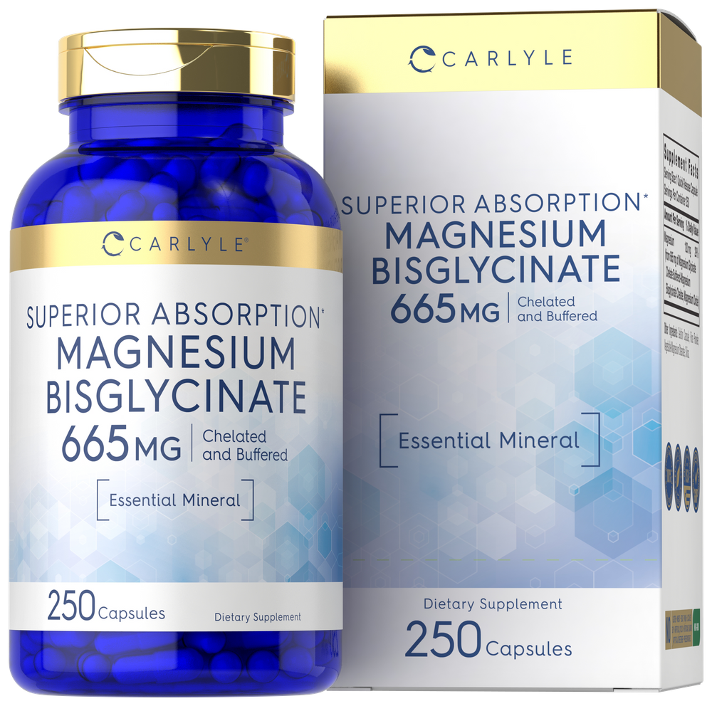 Magnesium Bisglycinate 665mg | 250 Capsules