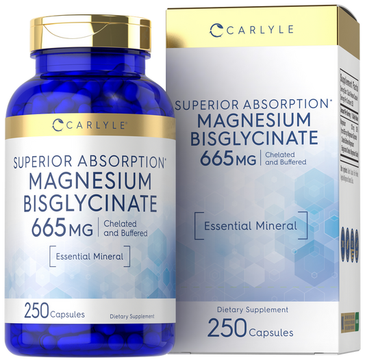 Magnésium Bisglycinate 665mg | 250 Capsules