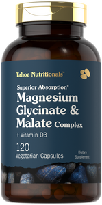 Magnesium Glycinate and Malate Complex | 120 Capsules