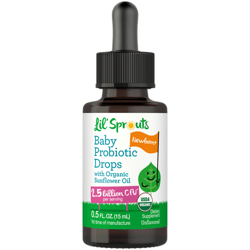 View 1 Organic Baby Probiotic Drops | 2.5 Billion CFU