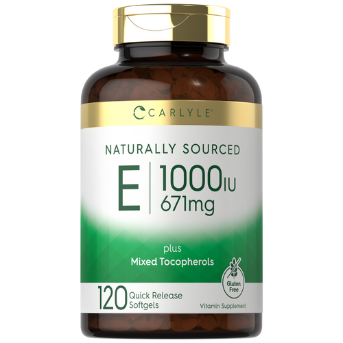 View 1 Vitamina E más Tocopheroles Mixtos 1000 UI | 120 Cápsulas Blandas