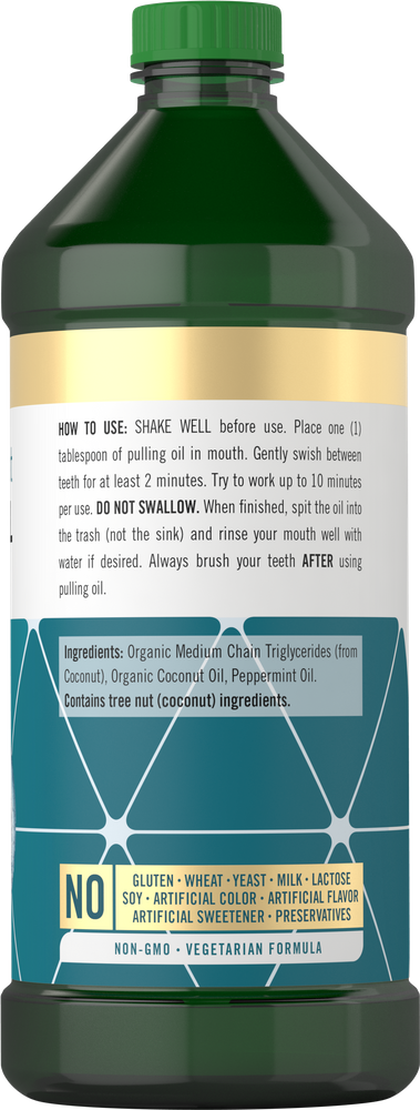 Olio per l'oil pulling | Confezione da 2 flaconi da 16oz