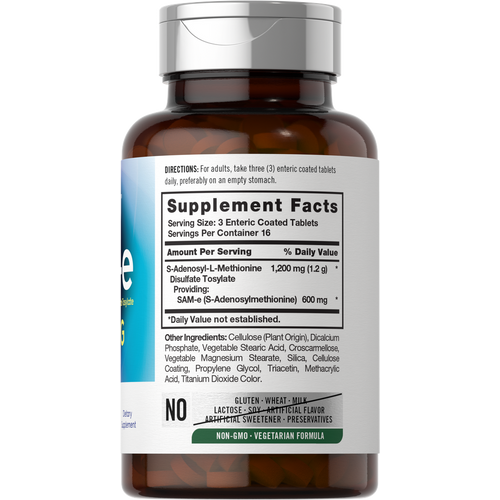 View 2 Opti-E Sam-E 1200mg por porción | 50 Tabletas
