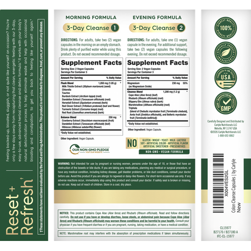 View 2 3 Day Colon Cleanse | 12 Vegan Capsules