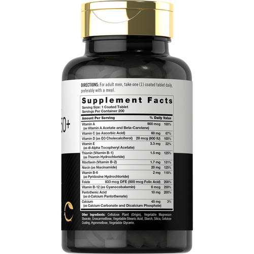 View 2 Multivitamin for Men 50+ | 200 Tablets
