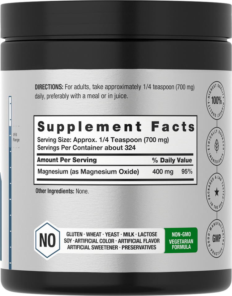 Ossido di Magnesio 400mg | 8oz Polvere