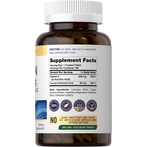View 2 Iron 65mg with Vitamin C | 180 Tablets