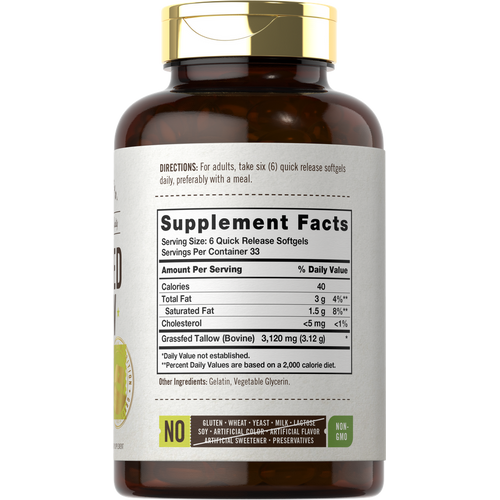 View 2 Sebón Alimentado con Pasto 3120mg por porción | 200 Cápsulas Blandas
