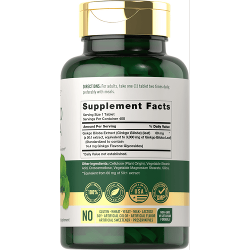 View 2 Ginkgo Biloba | 400 Tabletten