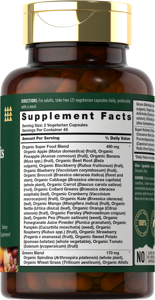 Super Fruits and Veggies | 90 Capsules