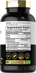 Load image into Gallery viewer, Pumpkin Seed Oil Cold Pressed 3000mg | 200 Softgels
