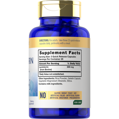 View 2 Lactoferrin 300mg per serving | 60 Capsules