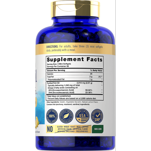 View 2 Omega-3 2010mg por porción | 200 Cápsulas Blandas