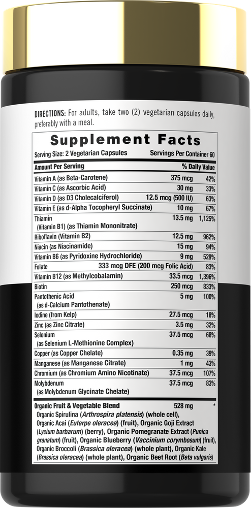Two vegetarian capsules are displayed on a hand scale.