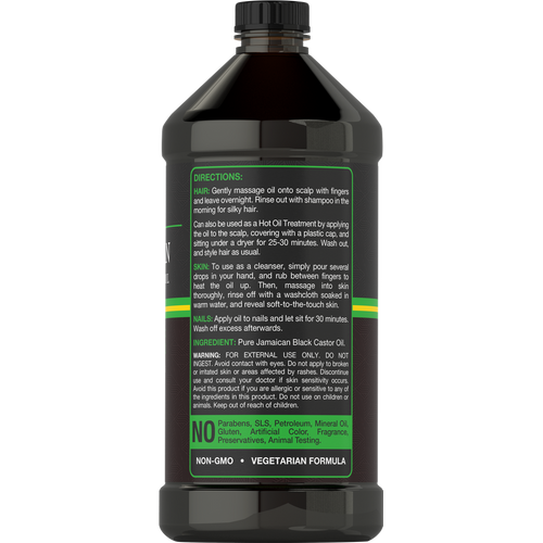 View 2 Aceite de Ricino Negro Jamaicano | 16oz Líquido