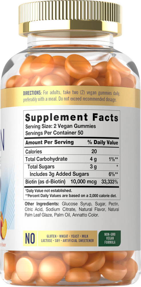 Biotin 10000mcg | 100 Gummies