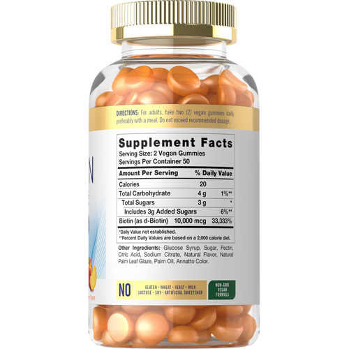 View 2 Biotin 10000mcg per serving | 100 Gummies