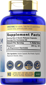 Magnesium Glycinate 200mg | 120 Capsules