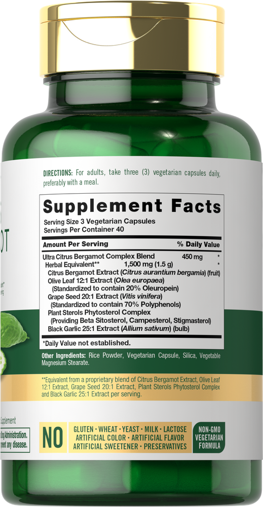 Citrus Bergamot 1500mg | 120 Capsules