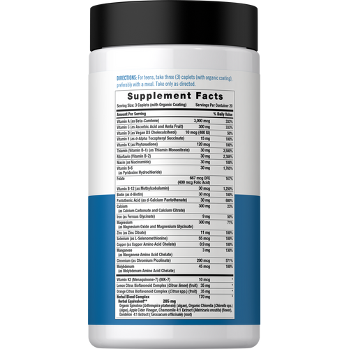 View 2 Multivitaminas para Adolescentes Varones | 60 Cápsulas