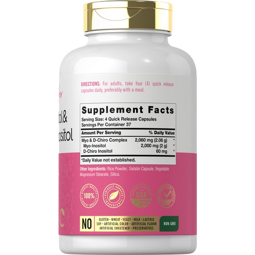 View 2 Mio-Inositol y D-Chiro Inositol 2060mg por porción | 150 Cápsulas