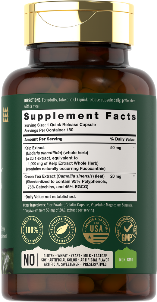 Kelp 1000mg | 180 Capsules