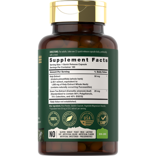 View 2 Kelp Supplement | 180 Capsules