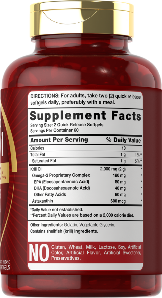 Antarctic Krill Oil 2000mg per serving | 120 Softgels