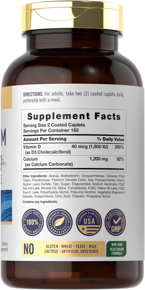 Calcio con Vitamina C | 300 Tabletas