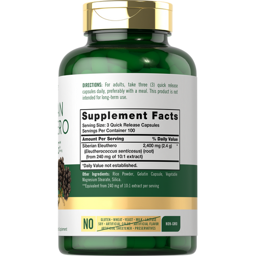 View 2 Siberian Eleuthero | 300 Capsules