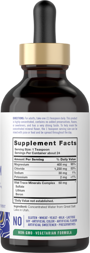 Magnesio Iónico 400mg | 4oz Líquido