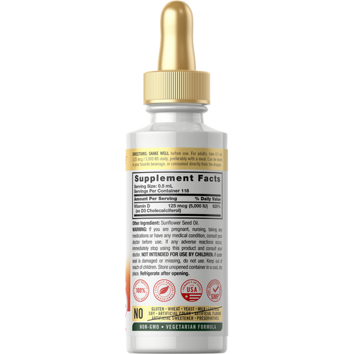 View 2 Vitamin D-3 5000IU | 2oz Liquid