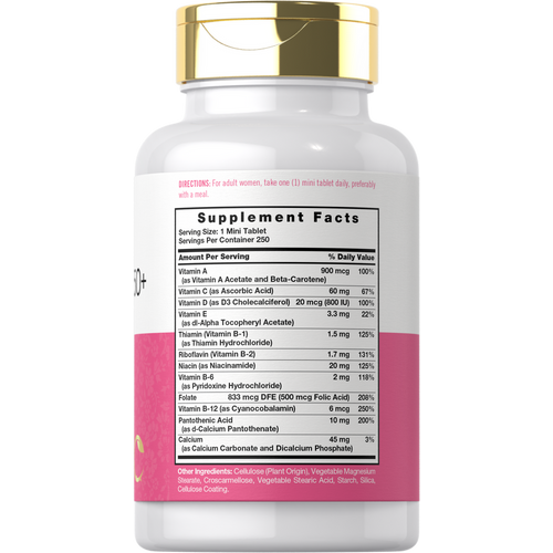 View 2 Multivitamines pour Femmes 50+ | 250 Mini Comprimés