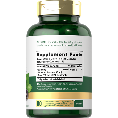 View 2 Acai Berry | 250 Capsules