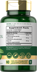 Load image into Gallery viewer, Peppermint Oil 50mg | 150 Softgels
