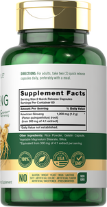 Ginseng 1,200mg | 120 Capsules