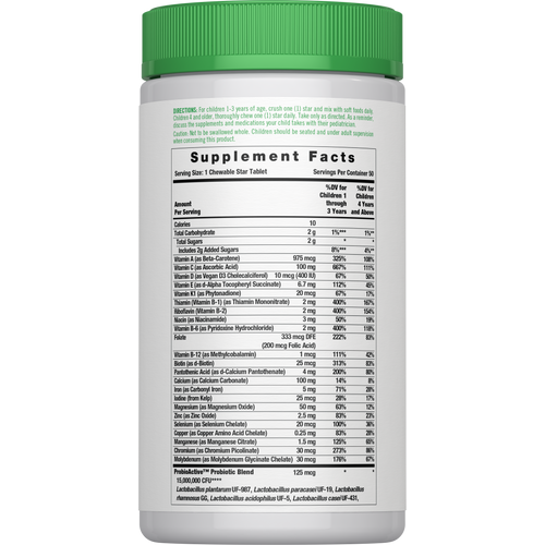 View 2 Multivitamínico Infantil com Probióticos | 50 Comprimidos Mastigáveis