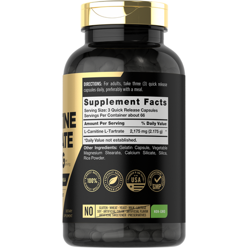 L-Carnitine 2175mg per serving | 200 Capsules L-Carnitine 2175mg per serving | 200 Capsules