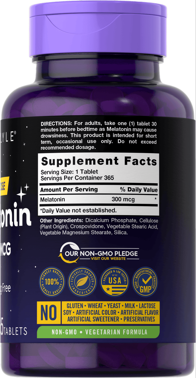 Melatonin 300mcg | 365 Tabletten
