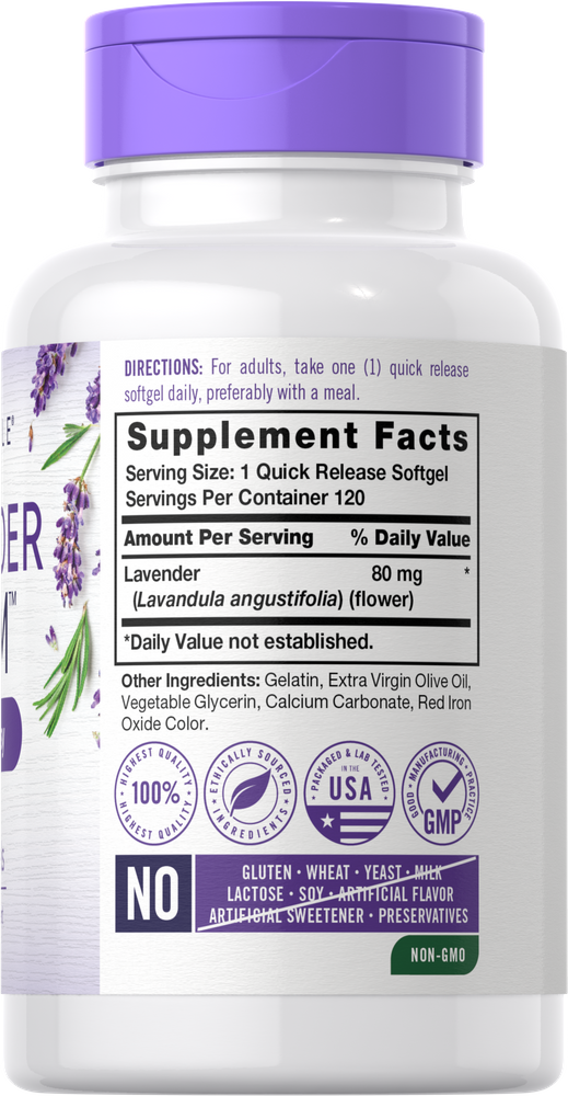 Lavender 80mg | 120 Softgels