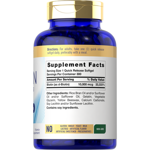 View 2 Biotine 10000 mcg | 300 Capsules Molles